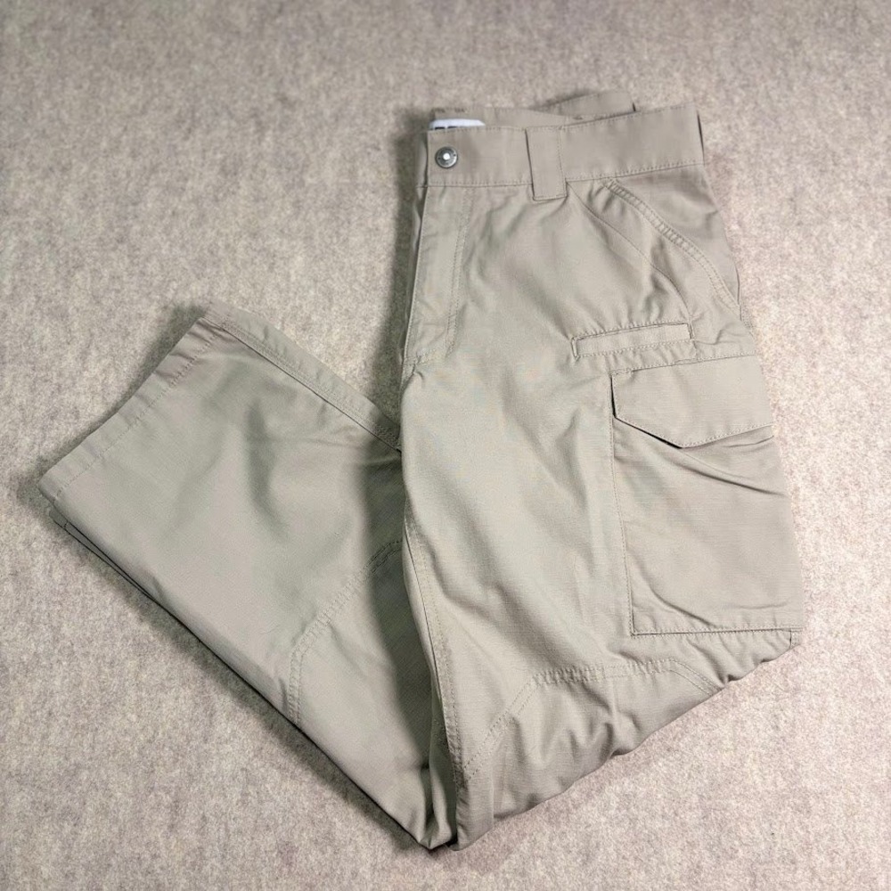 First Tactical Cargo Pants Mens 34/30 Tan Poly Cotton‎ Ripstop Utility Work Duty